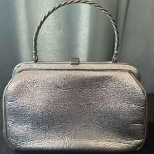 Vintage rare JR Florida U.S.A.  silver glam handbag. 1960’s